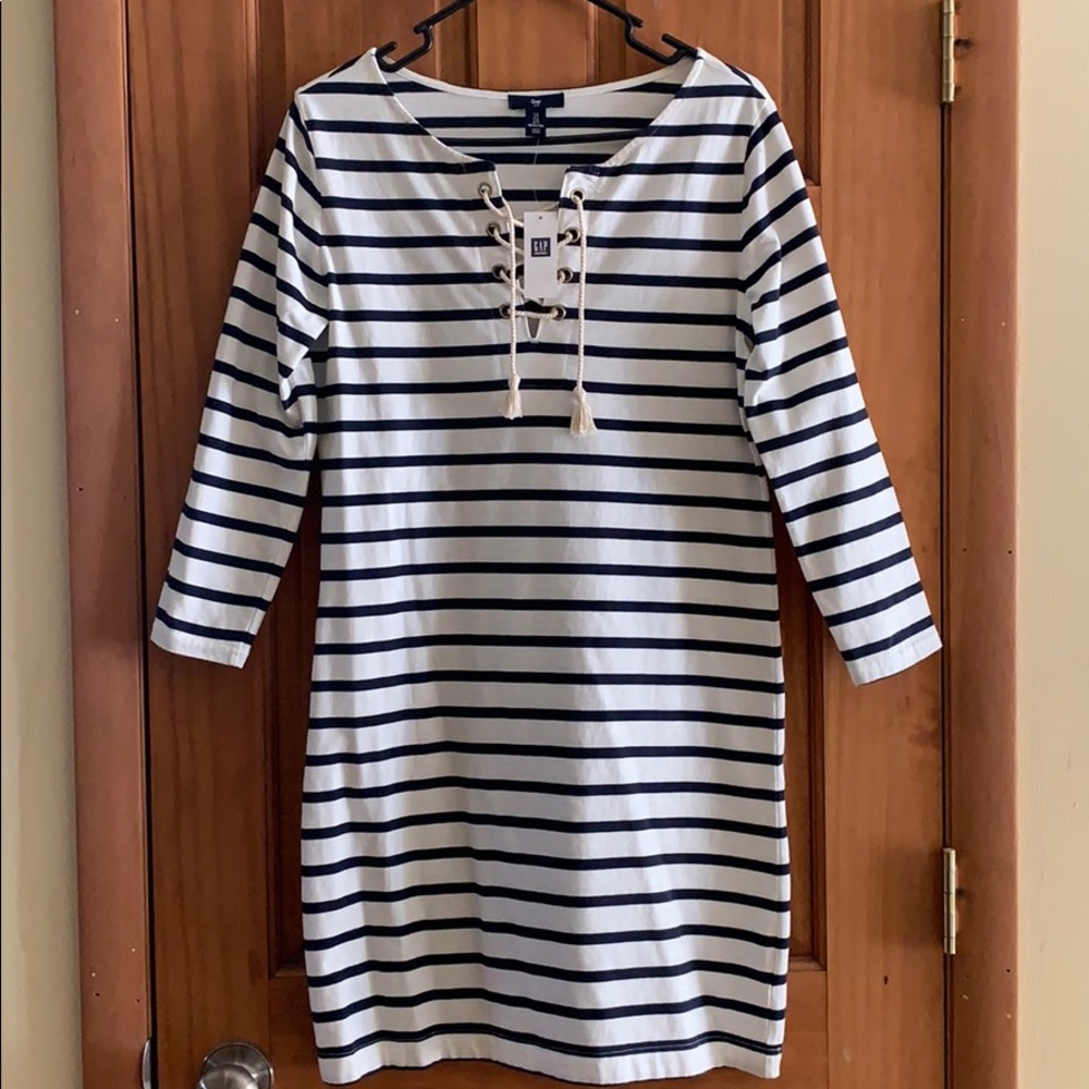Gap Navy Striped Dress